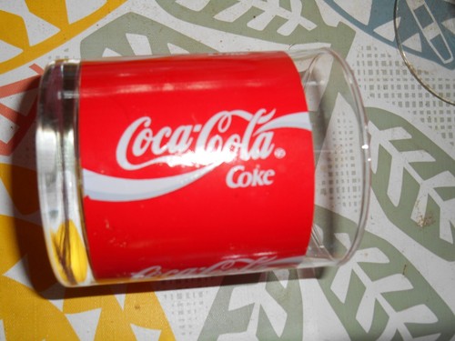 Ancien verre coca - verre, cola