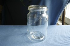 Bocal ancien en verre et couvercle Fortex pot à bonbons ou pâtes 1,5 litre