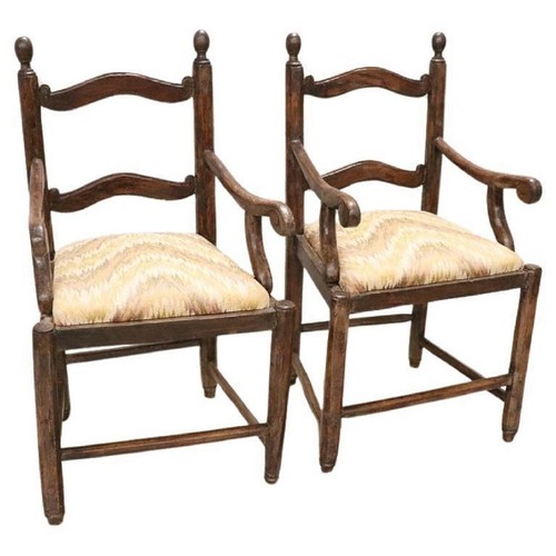 Fauteuils noyer 18ème - en, noyer,