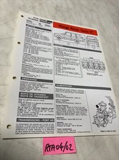 Fiche technique automobile Range Rover Turbo D VM95A édition 1992 RTA