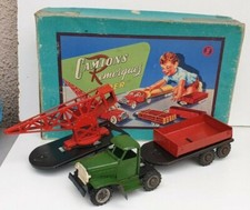 Rare coffret GMC les routier FJ france jouet ancien en tôle époque Joustra