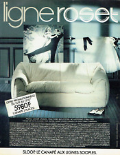 Publicité Advertising 01.25 1984  canapé Ligne Roset Sloop FredAstaire