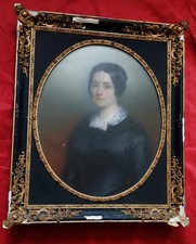 Magnifique grand pastel du XIX