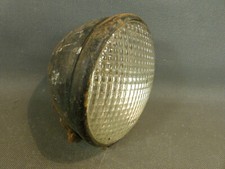 Ancien phare rond automobile moto verre quadrillé vintage voiture ancienne