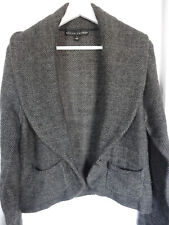 Veste Pull Chaud Doux Cachemire Gris Anthracite Polo Ralph Lauren Classique 