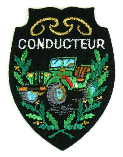Ecusson brodé french - brodé, (french