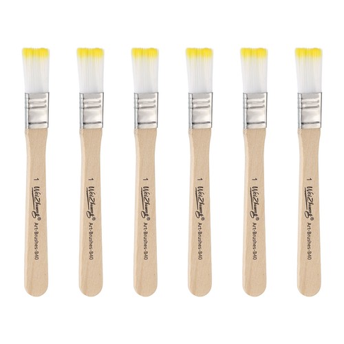6pcs pinceaux plat a - a,