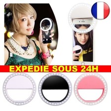 ✅ Lumière Universel Selfie Portable LED Flash Lumineux Lampe Téléphone Anneau