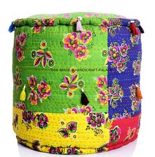 Pouf Kantha Quilt Indien Fait