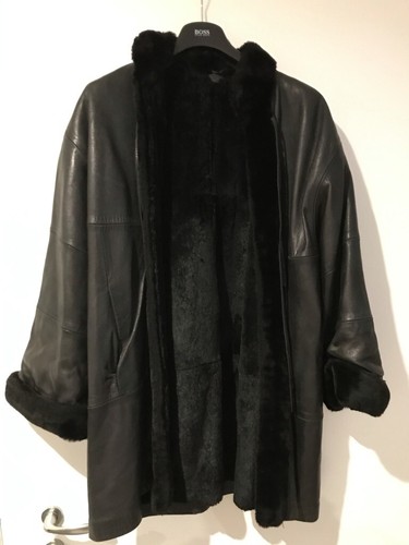 Manteau cuir véritable