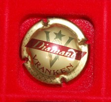 1 Plaque de muselet de champagne Vranken or diamant 19a