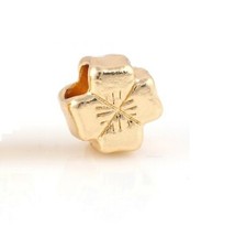 QTY 3- Gold Daisy Design Charm