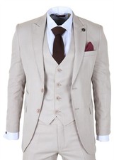Costume Pour Homme Crème 3