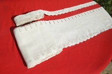 2 rouleausx 15 m bordures étagères cantonnières rideaux brise bise neufs