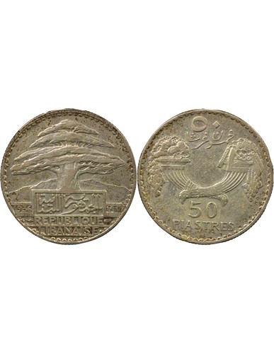 Liban piastres argent - 50,