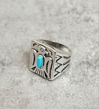 Bague argent turquoise - en,