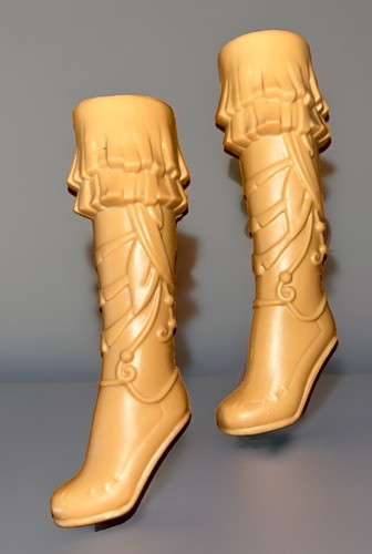 Bottes beiges pour - beiges, poupée