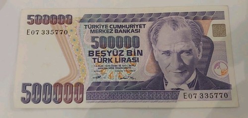 Billet turquie 500 000 lirasi - billet,