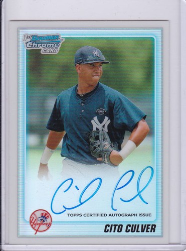 2010 bowman chrome cito - chrome, culver