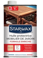 Huile protectrice teck bois exotiques mobilier jardin 500ml STARWAX