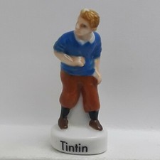 Fève Tintin sujet en porcelaine (B71M)