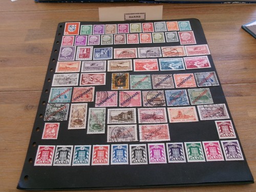 Sarre timbres colonies - sarre,