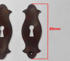 8cm, Ancienne Entrée de Clé en Fer,Serrure,Clef,Porte,Meuble,Plaque