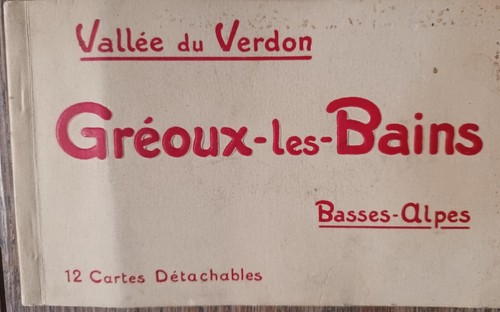 Gréoux les bains - ., carnet