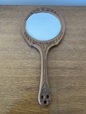Miroir Ancien Face A Main Bois