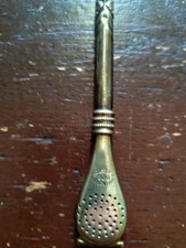 Pipe Bombilla Argent Embout Or