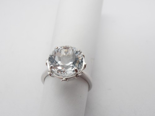 Bague blanc kt - blanc, avec
