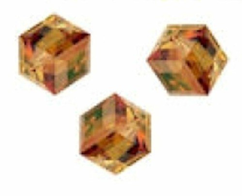 Perles cubes swarovski - perles,