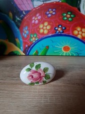 ANCIEN BOUTON PORTE PORCELAINE