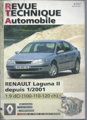 Revue technique renault - revue, laguna