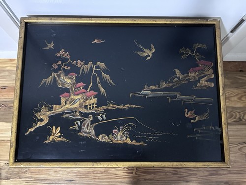 Vintage chinoiserie lacquered - vintage,
