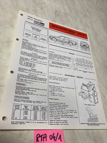 Fiche technique automobile