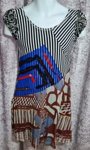 Lulu dress patchwork multi - dress,