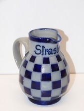 *JOLI POT A LAIT GRES D'ALSACE STRASBOURG DAMIERS Goût LUSTUCRU COLLECTION  D