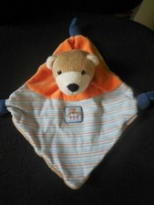 doudou plat ours Hello orange