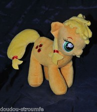 Peluche Doudou Poney My Little Pony FAMOSA Jaune Fraises Brodées 17 Cm NEUF