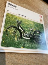 Zehnder 110 cm3 pour dames fiche carte moto de collection Atlas Suisse