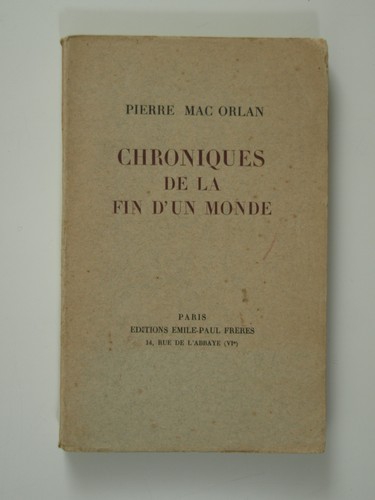 Mac orlan pierre chroniques - mac,