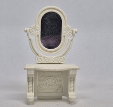 COIFFEUSE DOREE ET BLANCHE MIROIR DES 2 COTES BELLE EPOQUE PLAYMOBIL