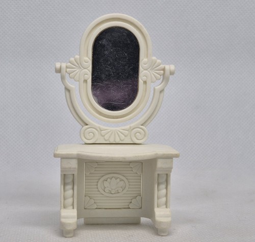 Coiffeuse doree blanche - coiffeuse,