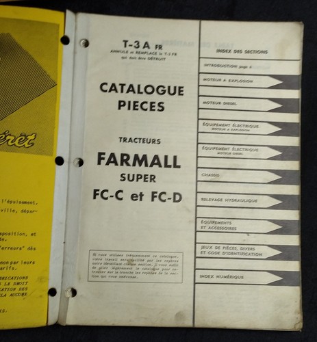Rare catalogue pièces - rare,