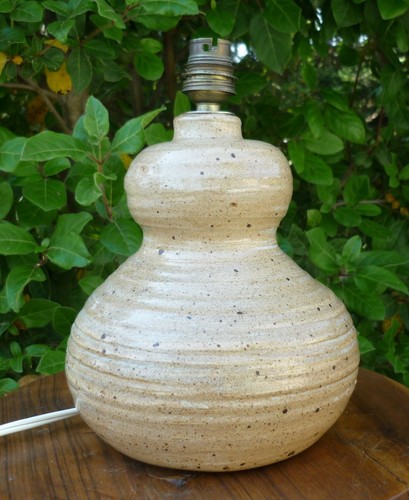 Pied lampe vintage grès - de,