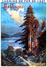 Affiche chemin de fer Est -