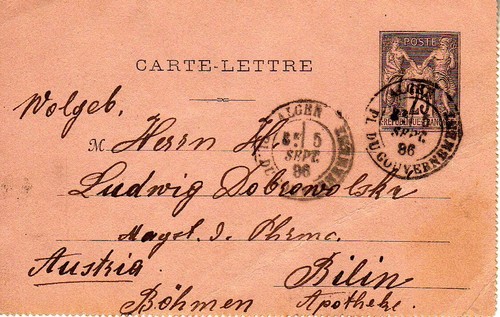 Algerie lettre pour autriche - algerie,