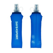 SAFE4SPORT Soft Flask 500 ml bleu - gourde pliable - gourde en TPU souple - g...