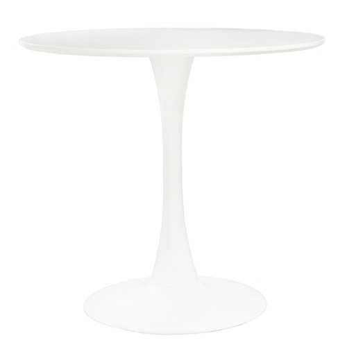 Table ronde blanche fine - table,
